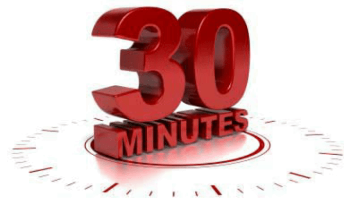 30 minutes online program