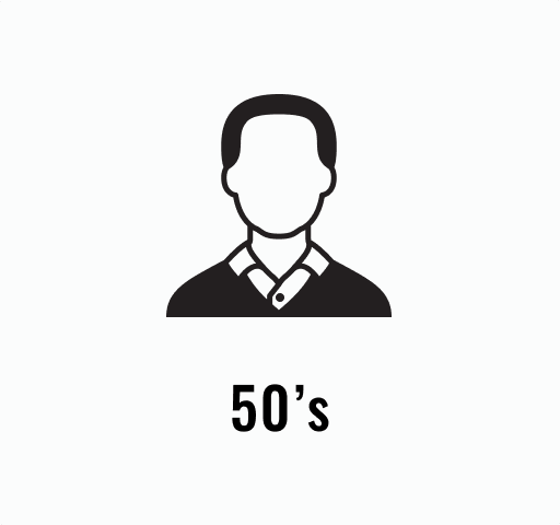 50+ ages logo