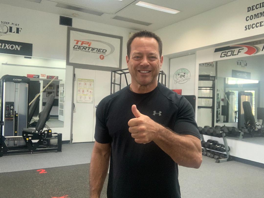 Chris Ownbey before rebuilding his strength and fitness after age 40