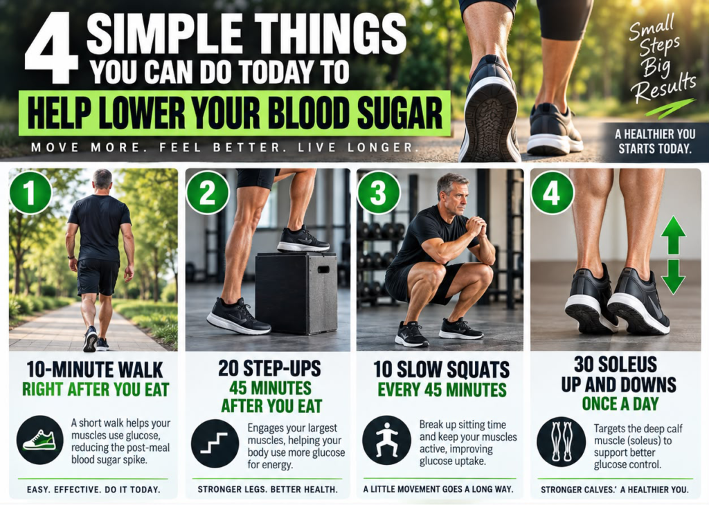 4 Simple Ways to Help Lower Blood Sugar After 40