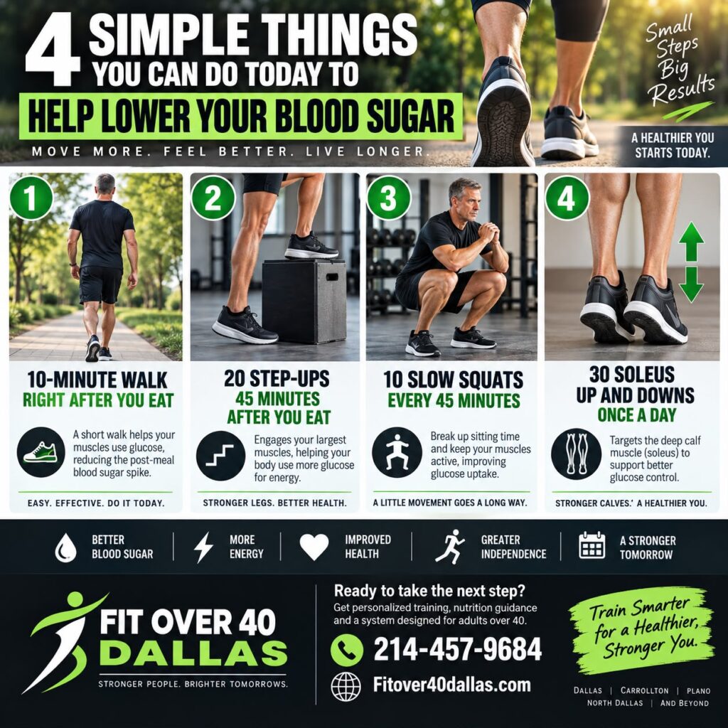 4 Simple Ways to Help Lower Blood Sugar After 40